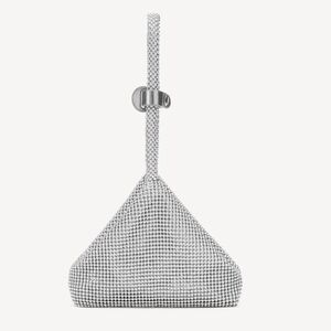 Chic Silver Wristlet Clutch